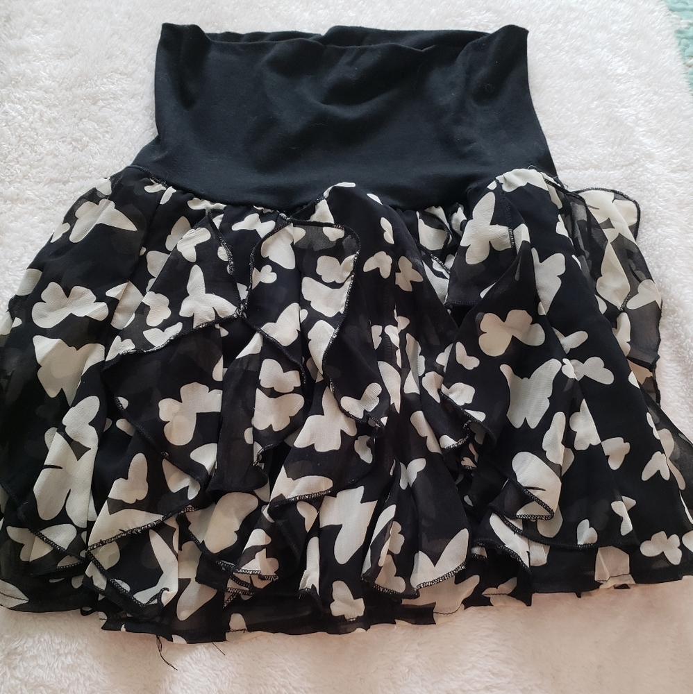 Wet seal ruffled skirt